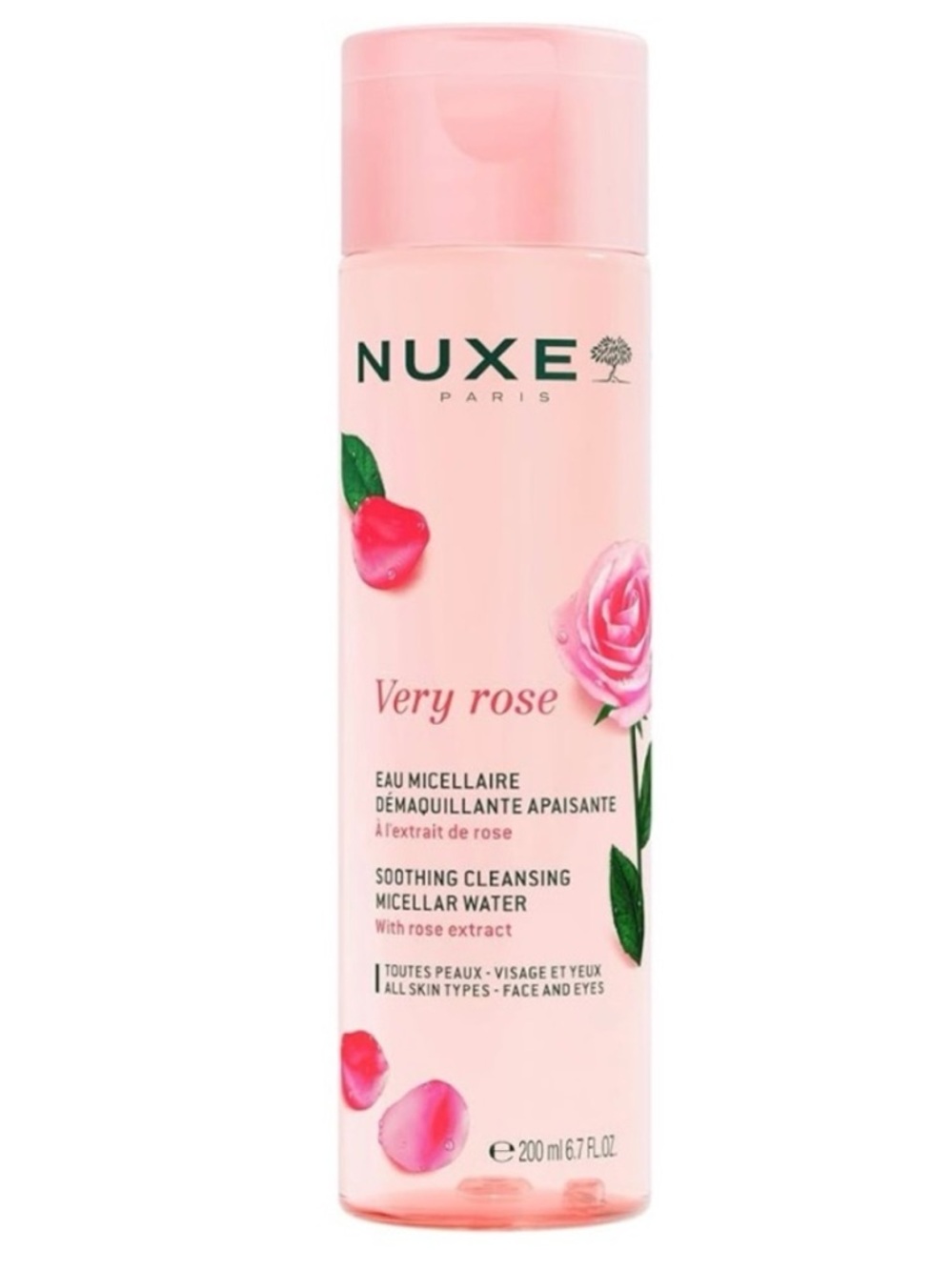 Nuxe Very Rose Soothing Facial Cleanser & Makeup Remover Micellar Water